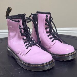 Dr. Martens Kids Boots in Pink and Black